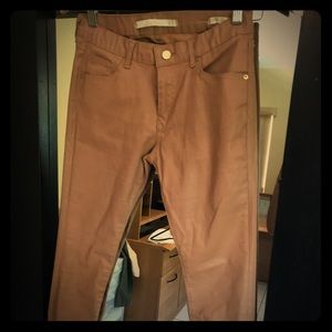 Faux Leather Mid Rise/ Slim fit