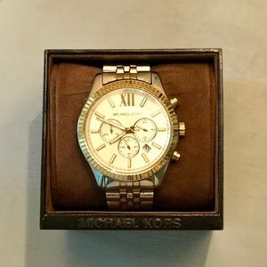 Michael Kors Two Tone Lexington Chronograph Watch