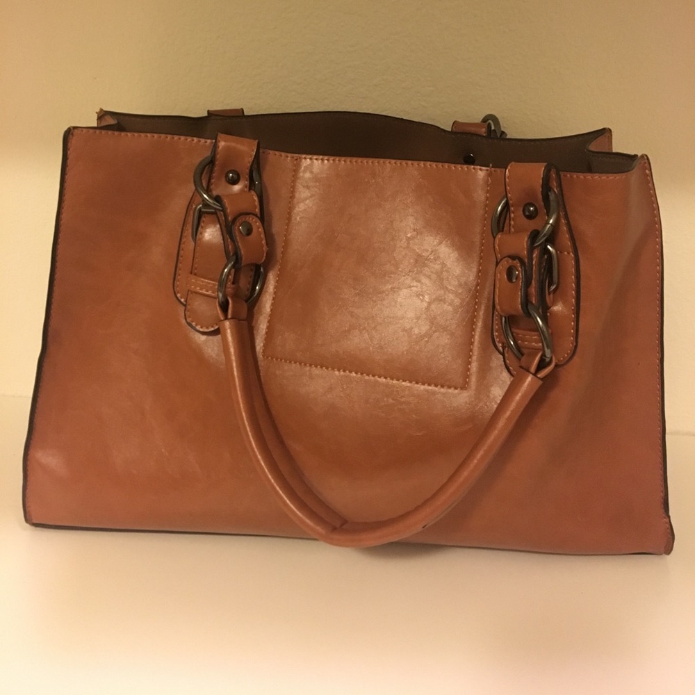 Leather laptop bag