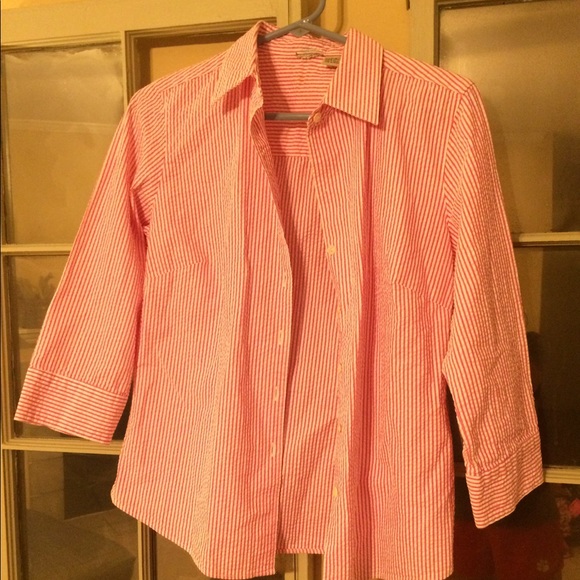 Pink and White Seersucker Top - Picture 1 of 1