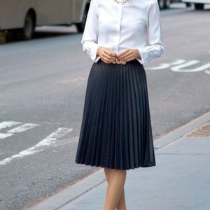 ZARA pleated midi skirt