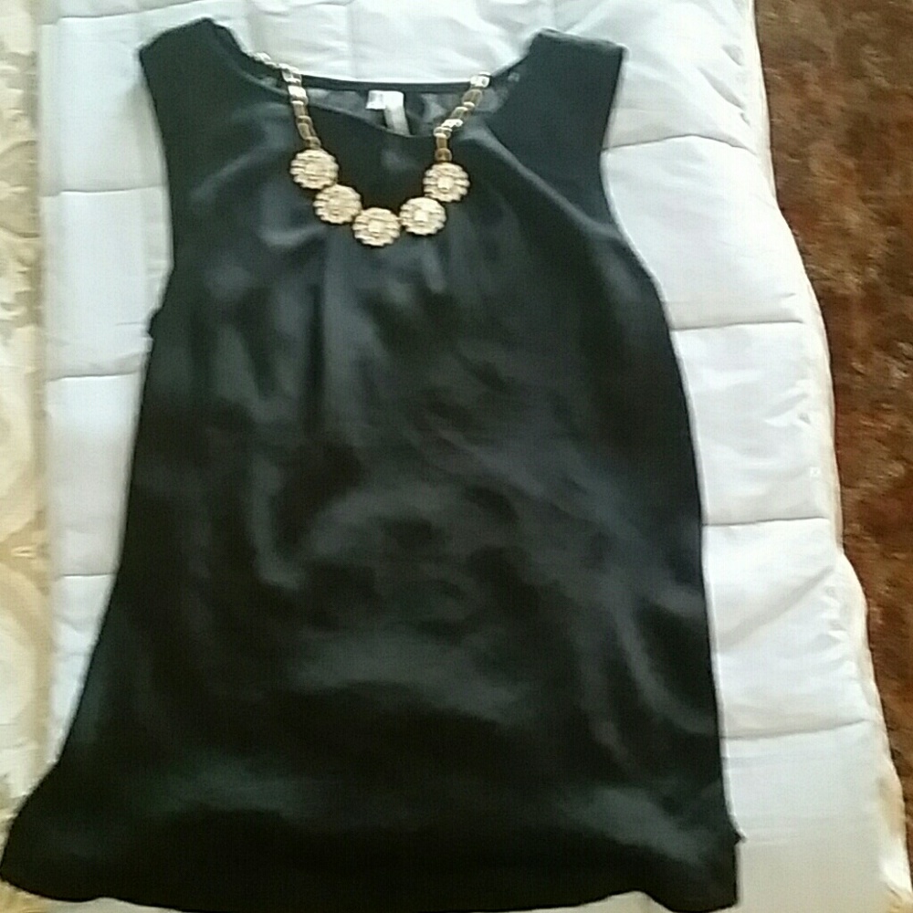 Maurices black shirt with lace back