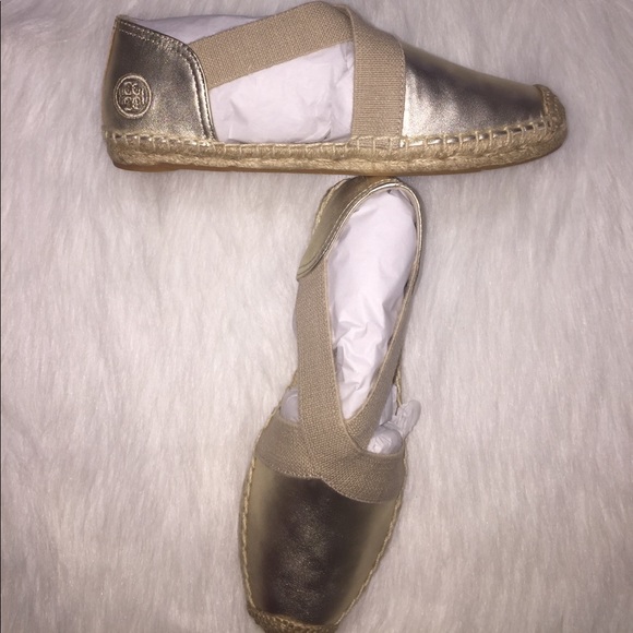 New Tory Burch gold espadrilles - Picture 2 of 6