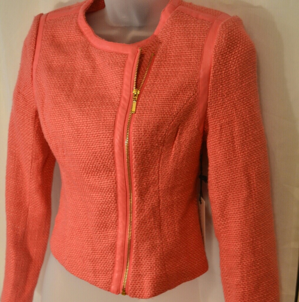 Peach woven jacket