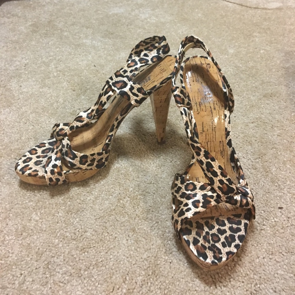 Cheetah print heels