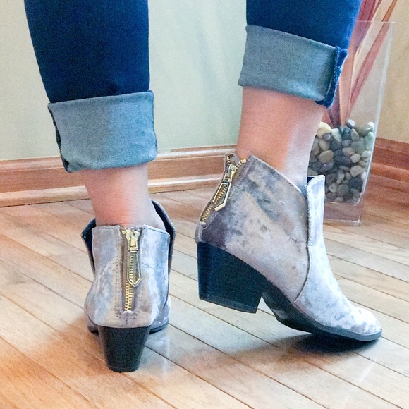 Crushed Suede Booties - Picture 6 of 8