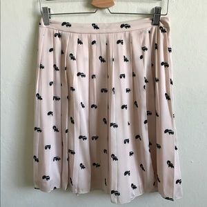 J. Crew Collection Skunk Print Skirt