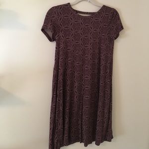 Patterned purple dress