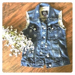 Rock & Republic star denim vest