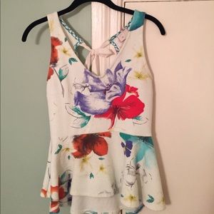 Sleepless top with peplum