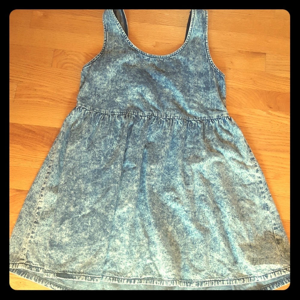 Forever 21 Small denim chambray babydoll dress