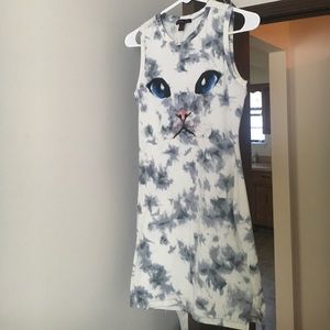 Material Girl Cat Tye Dye Dress