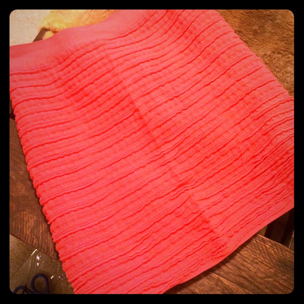 Rippled Mini Skirt