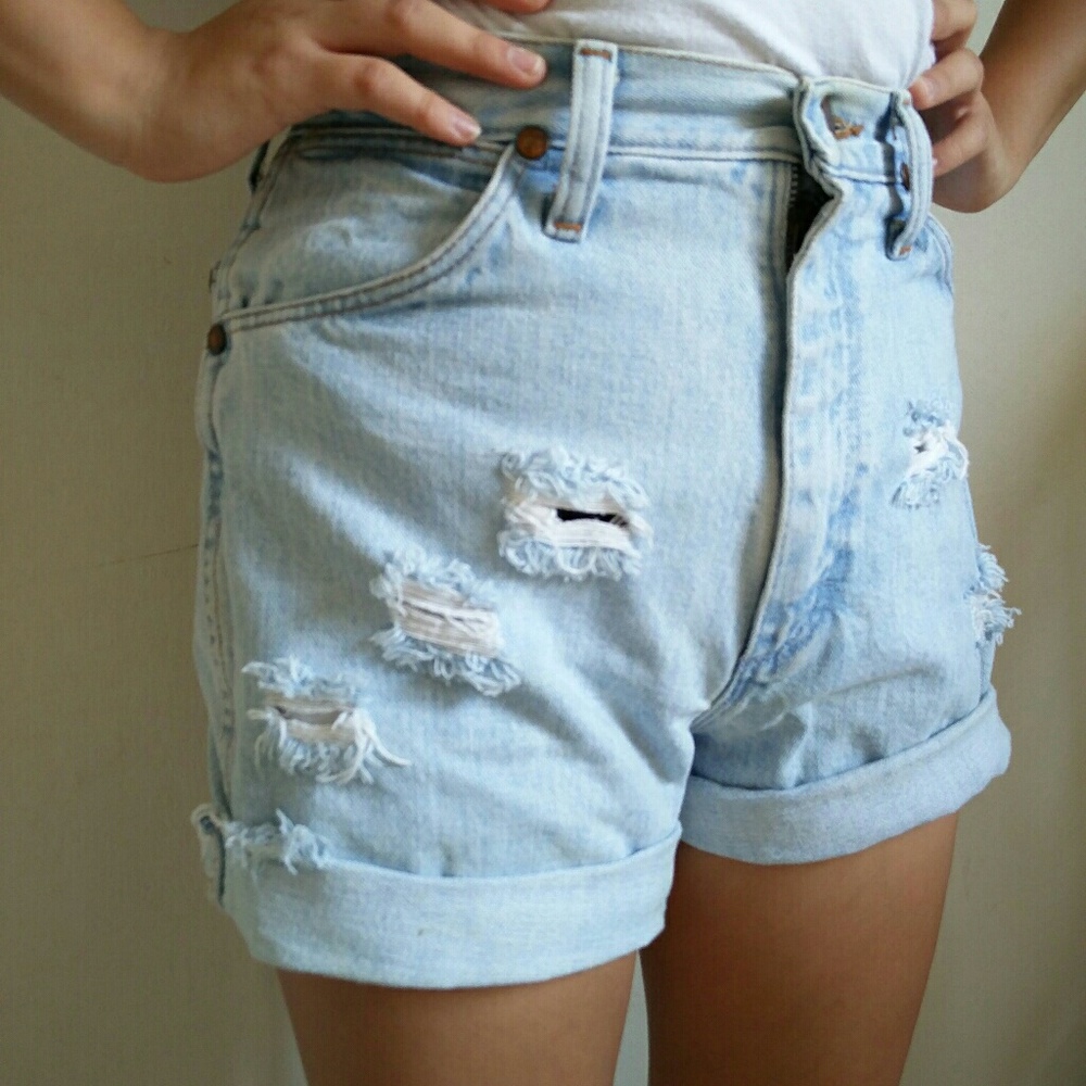 High waisted shorts.