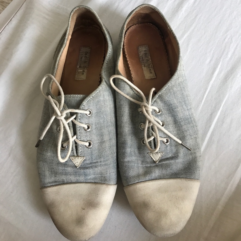 Rag & Bone Denim Suede Shoes