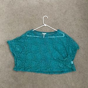 Lace see through crop too