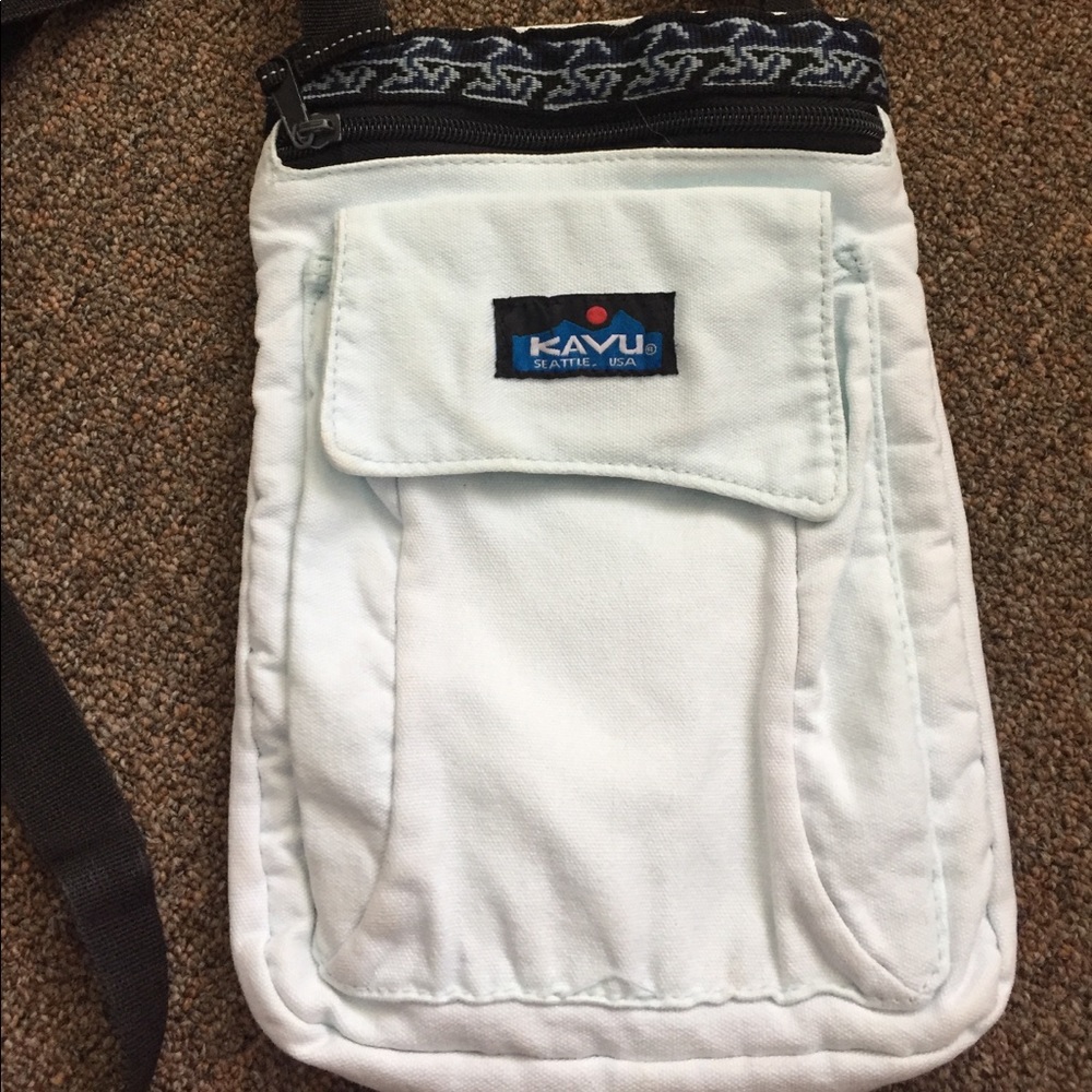 Light blue kavu cross body bag/purse