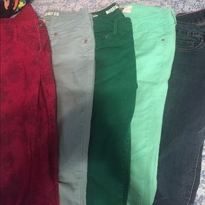 5 colorful jeans