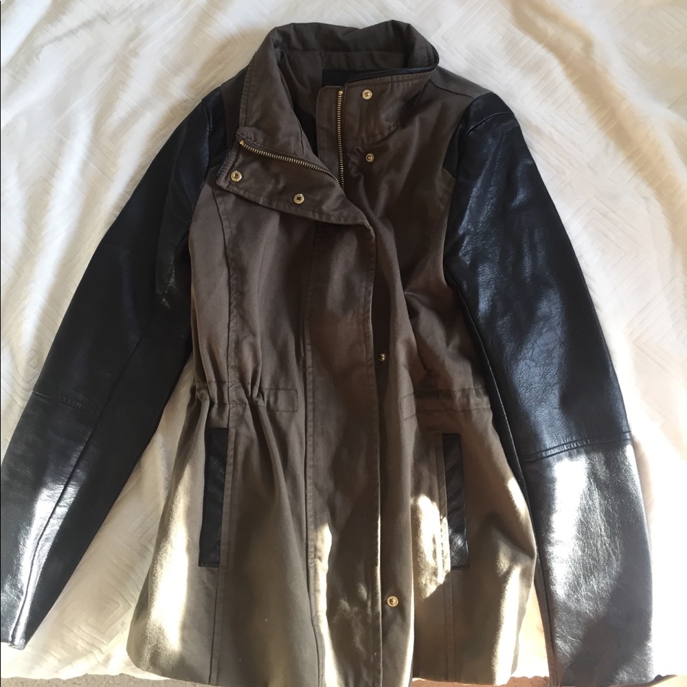 Green utility jacket