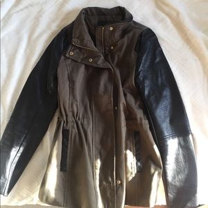 Green utility jacket