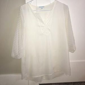 White Blouse from Francesca's Collections