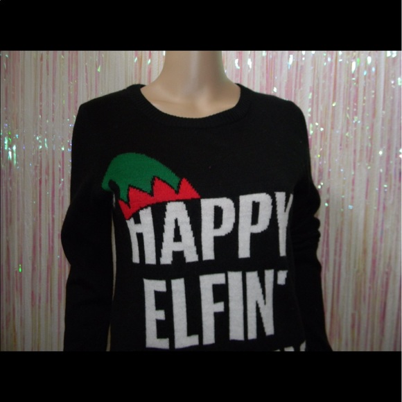 65 off rue 21 sweaters black christmas sweater 373 rue 21 christmas sweater