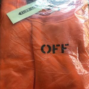 VLONE Off-White Orange Crewneck: Brand New