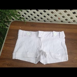 White shorts size Large