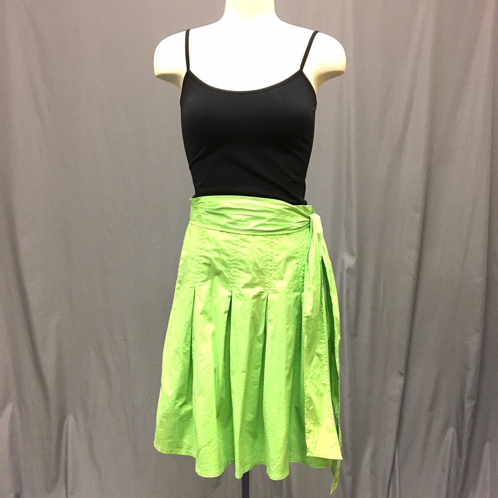 Tracy Evans Lime Green Fit and Flare Skirt