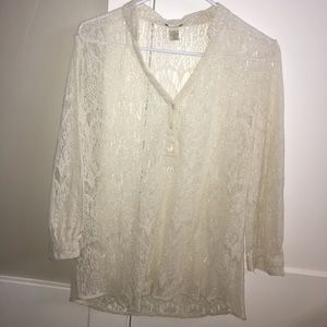 Lucky Brand Crotchet Top