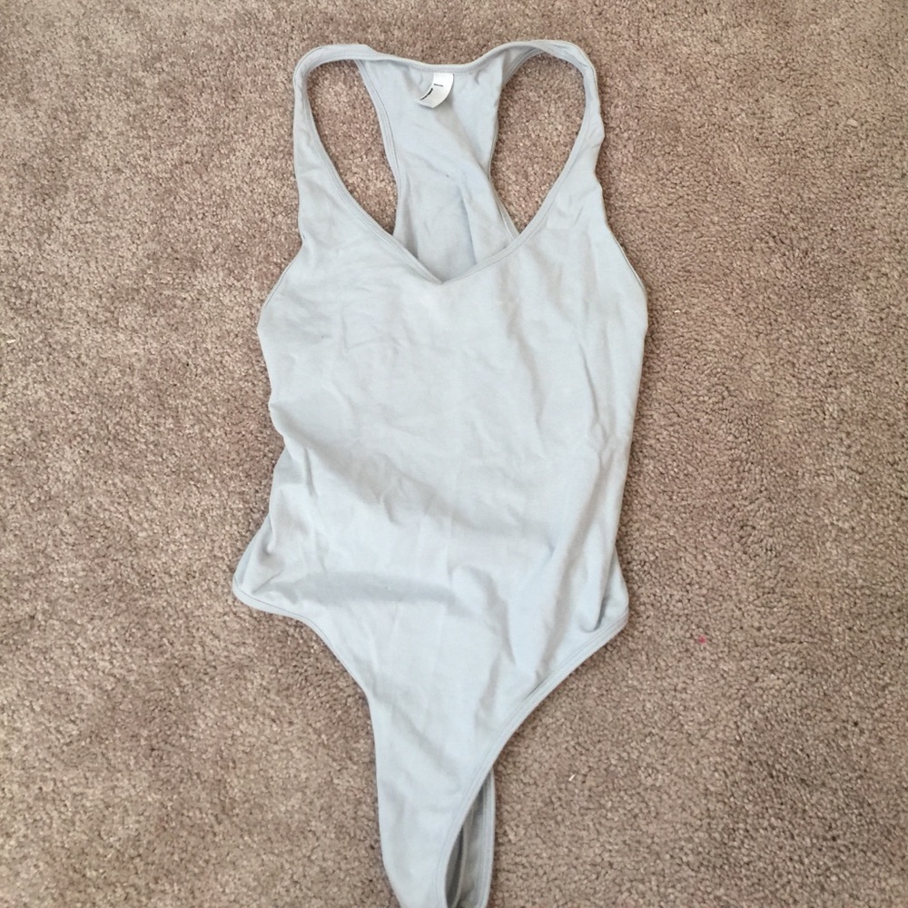 american apparel racerback thong bodysuit