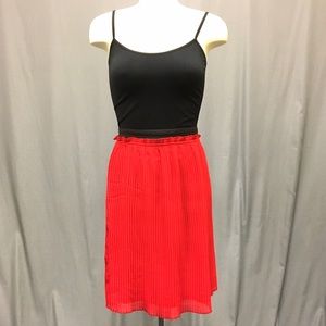 Forever 21 Red Pleated Skirt