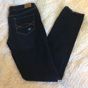 A&F distressed Erin straight leg jeans