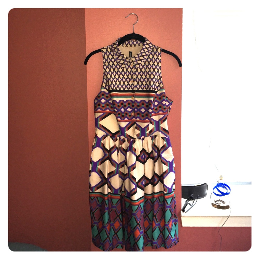 NWOT W118 By Walter Baker Aztec Print Dress