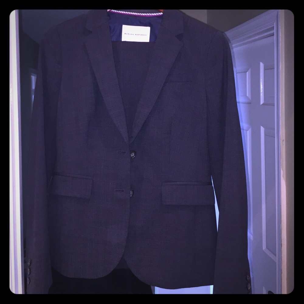 Banana Republic Dark Blue Pant Suit