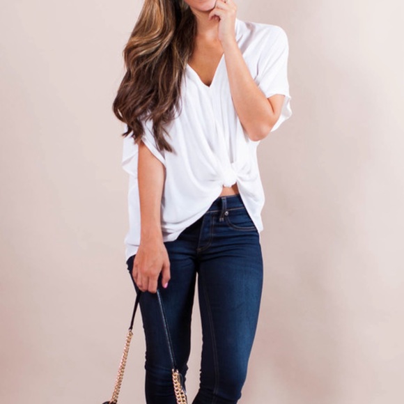Lush Tops - Twist front batwing top