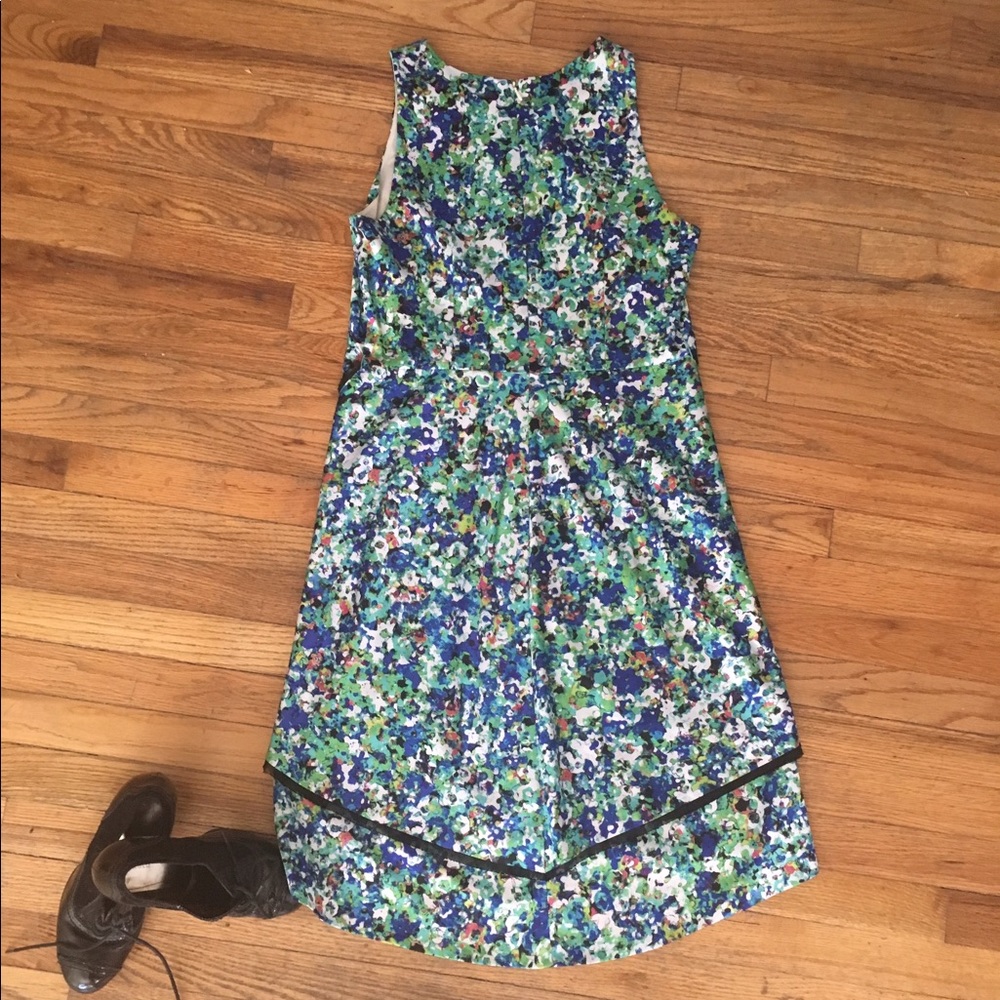 Multi Color Ann Taylor Asymmetrical Dress - Picture 2 of 4