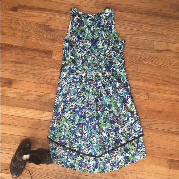 Multi Color Ann Taylor Asymmetrical Dress - Picture 2 of 4
