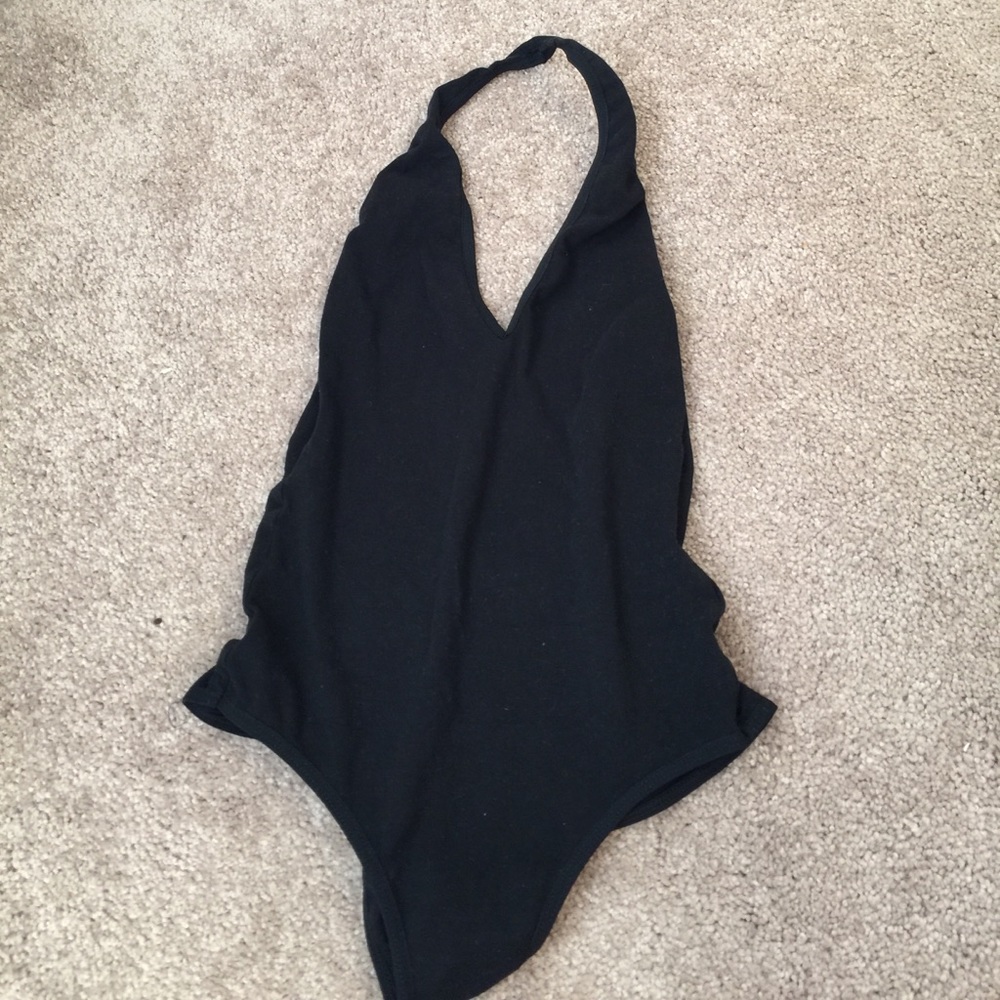 AMERICAN APPAREL HALTER BODYSUIT