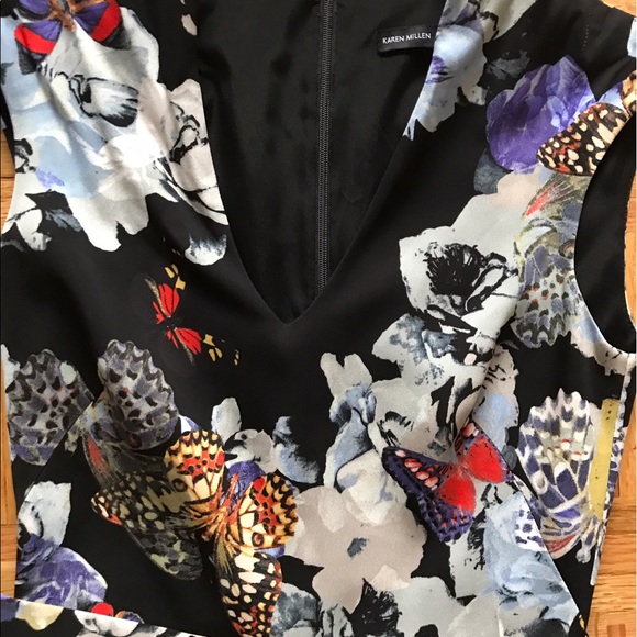 KAREN MILLEN MILTICILOR SLEEVELESS DRESS SIZE 3 - Picture 3 of 4