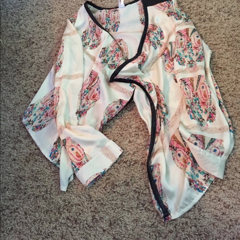 Zippered blouse/blazer
