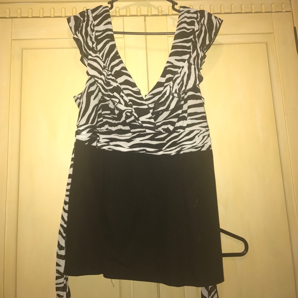 Zebra Print Blouse