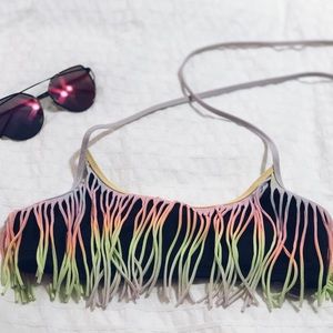 Fringe colorful top 🌸