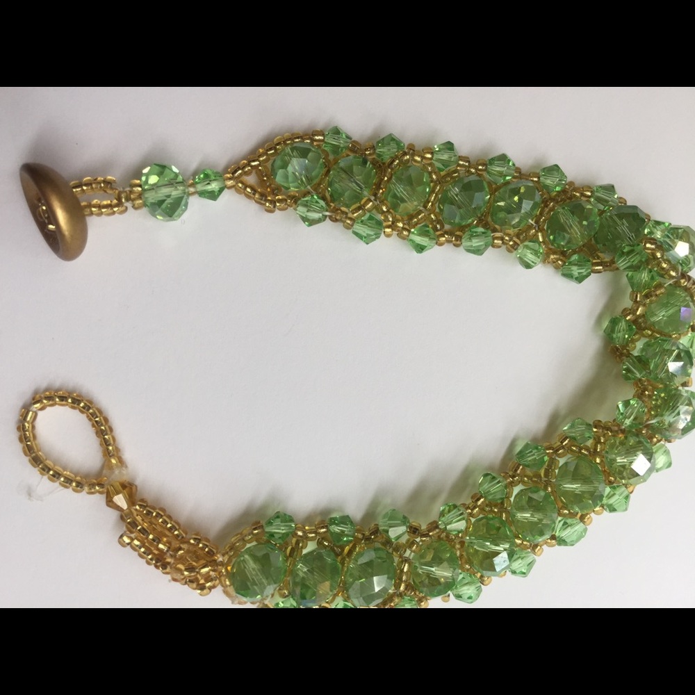 Hand Sewn Right Angle Weave Fashion Bracelet