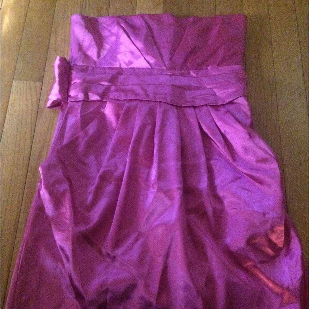 Lette women pink strapless party dress