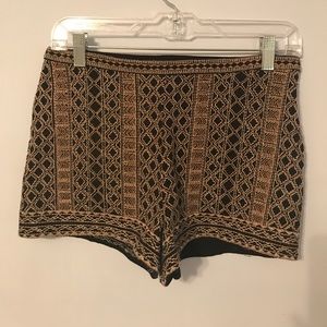 Beaded high waisted shorts