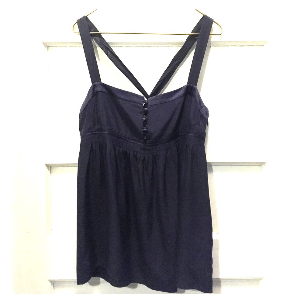 JCrew silk and satin tank