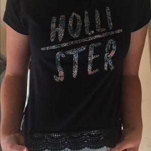 Hollister lace shirt