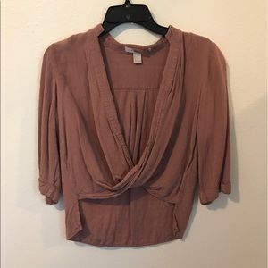 F21 open crop top! (S: XS) (Unworn)