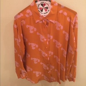 Lobster Print Blouse